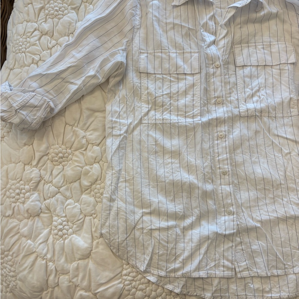 Babaton Cream and Black Striped Shirt - Picture 3 of 6